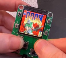 Watch Doom Run On This Devilishly Small QT Py-Powered PINKY Adafruit Handheld