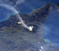 ISS Astronauts Share Spectacular Photos Of Erupting Mount Etna Volcano Spewing Lava