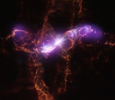 Stunning NASA Photos Show Purple Lightning From A Cosmic Star Dance