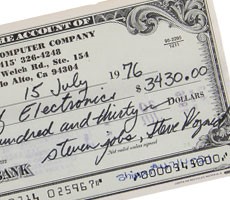 Bidding On A Rare 1976 Apple Computer Check Signed By Steve Jobs And Wozniak Tops $89K