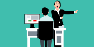 Office Boss Angry Employee Worker Manager