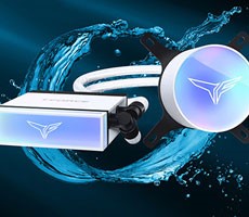 TeamGroup's T-Force Siren All-In-One CPU Liquid Cooler Keeps Your SSD Chilly Too