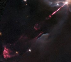 Baby Star Throws A Fit And NASA’s Space Telescope Captured This Amazing Laser Jet Shot