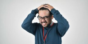 Asian people who are stressed