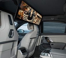 2023 BMW All-Electric i7 Quiets The Kids With A Built-In 8K Movie Theater