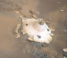 NASA's Mars Helicopter Snaps Stunning Photos Of Otherworldly Wreckage On The Red Planet