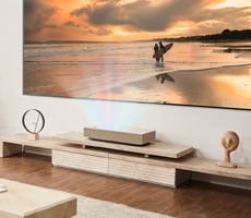 LG's CineBeam 4K Flagship Short Throw Projector Beams A Super Bright 120 Inch Picture