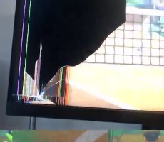 Watch This Nintendo Switch Sports Gamer Destroy His TV With Joy-Con Projectile