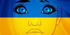 Ukrainian Flag Child Kid Girl Portrait Ukraine