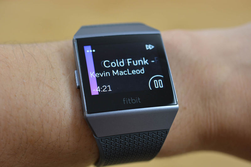 The Fitbit Ionic currently lets you download music to the device. 