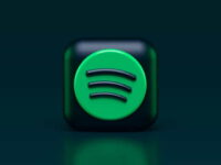 spotify 3d icon concept dark mode style