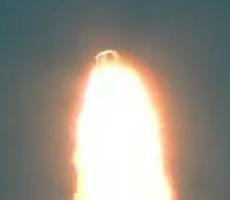 Watch Blue Origin's Rocket Catch Fire And Trigger An Emergency Escape Pod Shortly After Launch