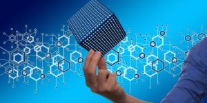 Network Earth Blockchain Dice Globe Digitization