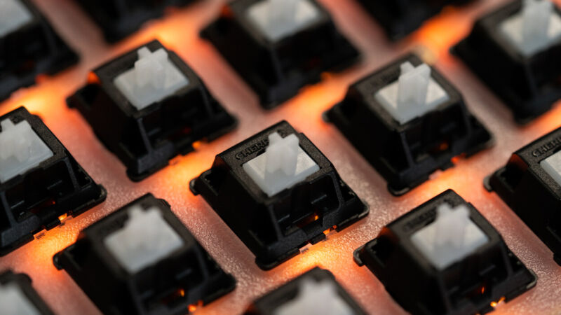 Cherry MX Ergo Clear mechanical switches