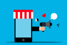 Megaphone Hand Marketing Promotion Digital