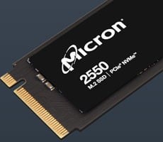 Micron's New 2550 NVMe Drive Is The First Client SSD To Surpass 200-Layer NAND