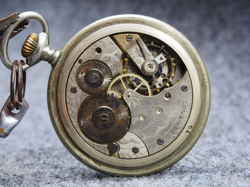 A broken watch.