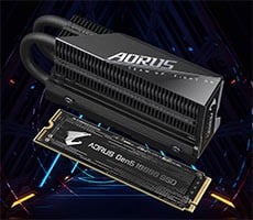 Gigabyte Shows Off Aorus PCIe 5 SSD Racing At 10GB/s And Boosting Game Load Times