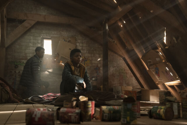 We'll open the cans of food later, buddy...