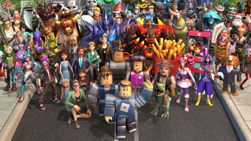 All these characters were generated directly by human developers, but future <em>Roblox</em> content may rely more on AI-generation tools.