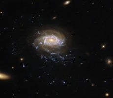 Hubble Dives Into The Deep End Of Space Capturing A Jellyfish Galaxy With Star Tentacles