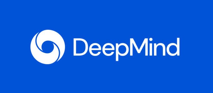 Google DeepMind will presumably be getting a rainbow logo, but for now here's the old DeepMind logo. 