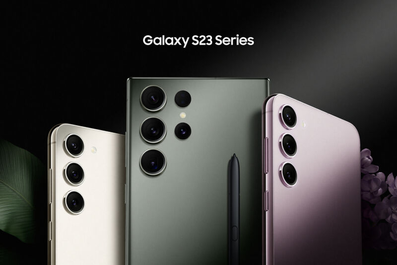 The S23 Series. Everything has a similar camera design this year.