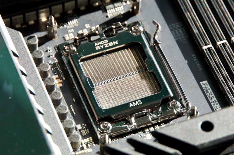 AMD's AM5 processor socket.