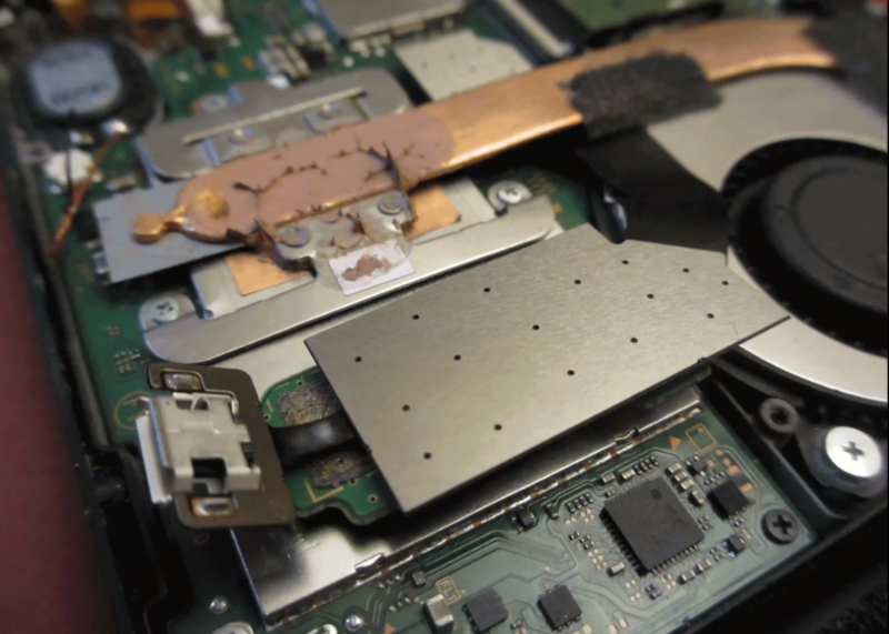 X-ecuter chip on a Switch motherboard