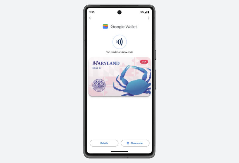 A Maryland digital ID.