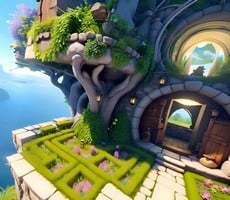 Intel Labs AI Diffusion Model Generates Stunning 3D Environments From Simple Text