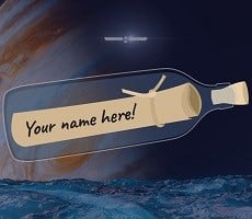 Add Your Name To NASA's Spacebound Message In A Bottle With A Stellar Poem Inside