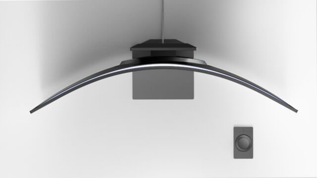 The wireless controller navigates the on-screen display menu.