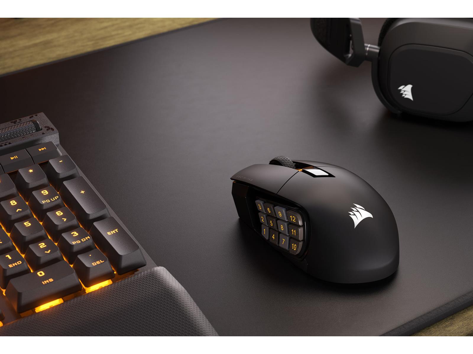 Corsair's Scimitar Elite Wireless Mouse Brings Wire-Free Gaming Bliss To MMO Fans