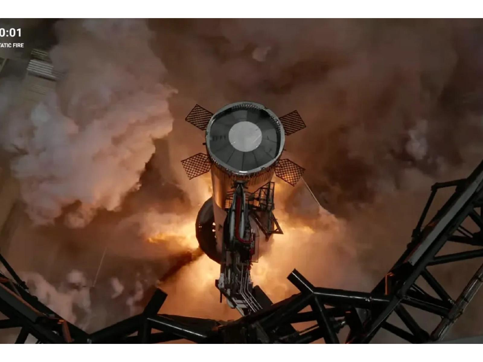 SpaceX Test-Fires Impressive Super Heavy Rocket Booster For Next Starship Launch