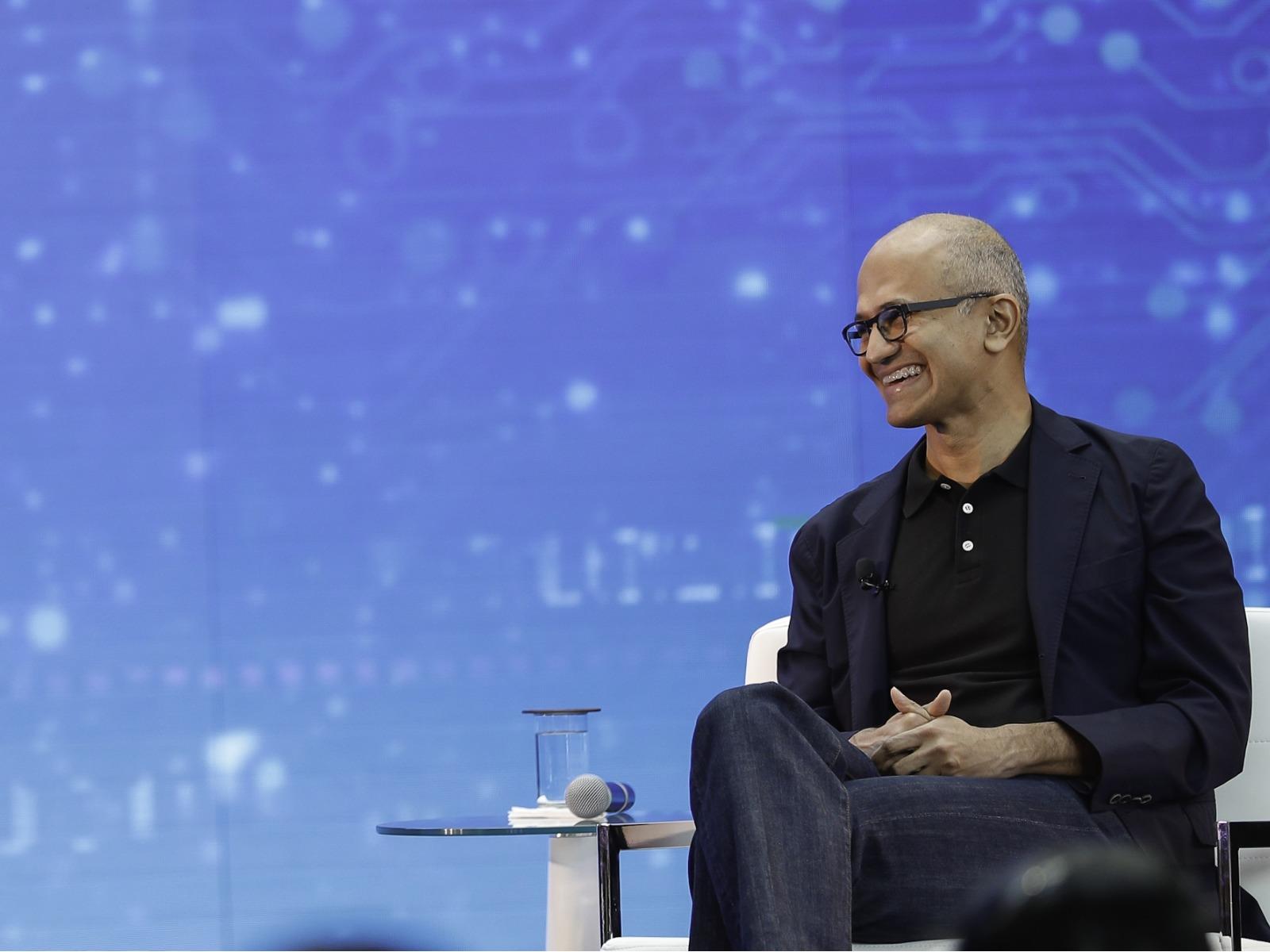 Microsoft CEO Nadella Says AI Is A Tidal Wave That's As Big As The Internet