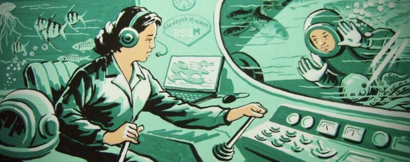 <em>Inside the Submarine</em> by Kim Kwang Nam, from the series "The Future is Bright."