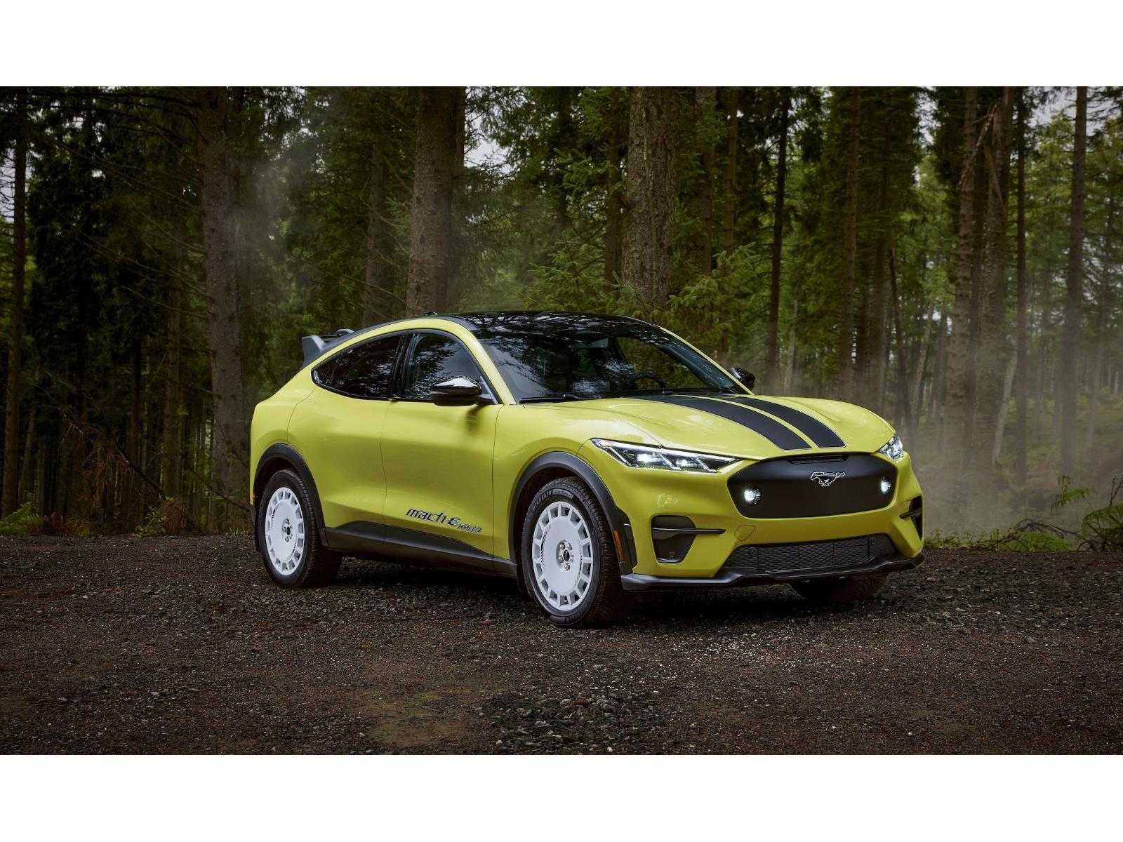 Ford's 2024 Mustang Mach-E Rally EV Brings 480HP And Lifted Suspension To Dirt Roads