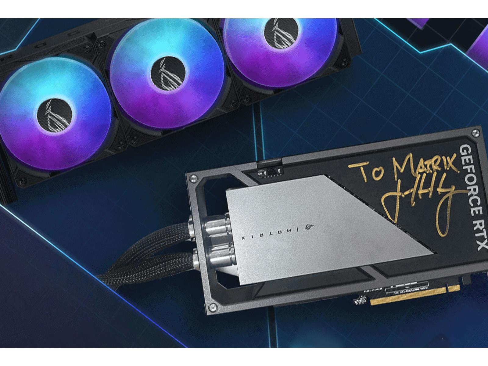NVIDIA CEO Autographs An ASUS ROG Matrix GeForce RTX 4090 For Charity Auction