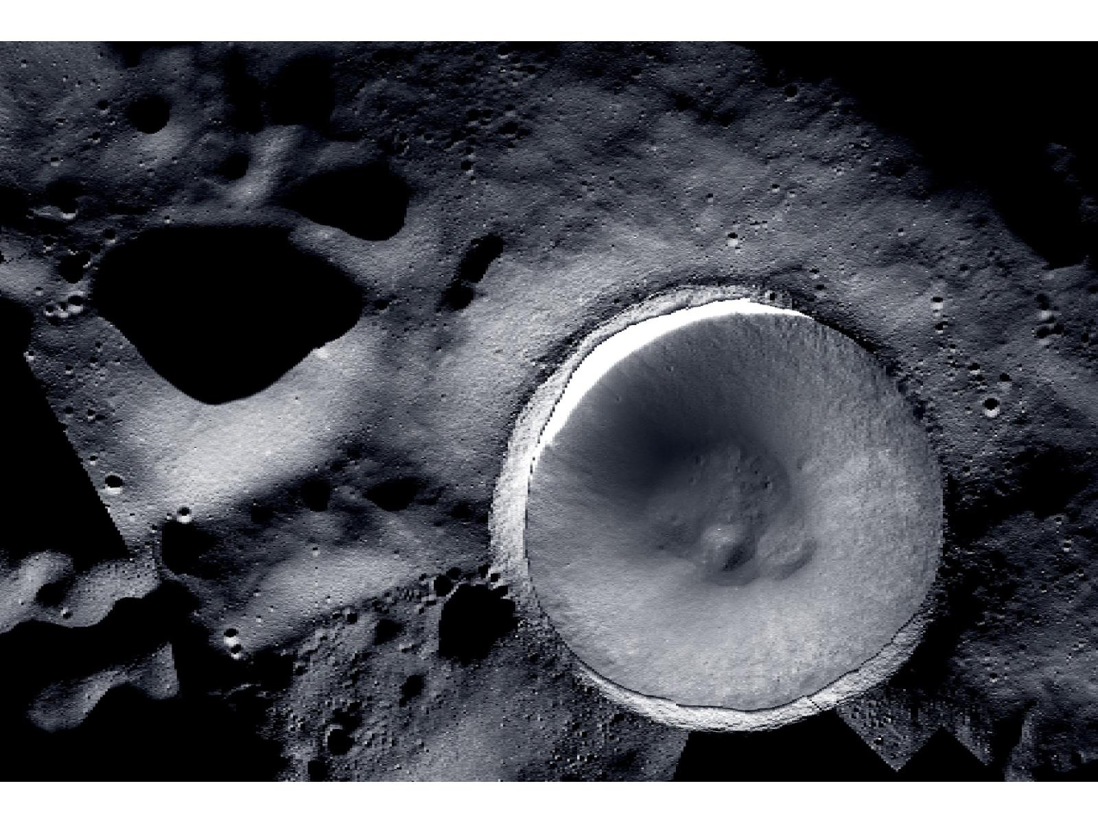 Endless Darkness Of Moon's Lunar South Pole Comes Into View In Eerie NASA Photo