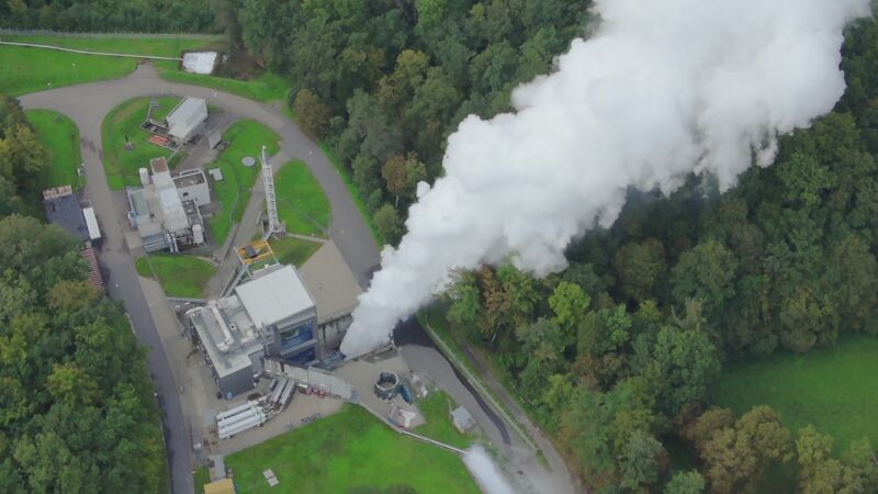 The Ariane 6 rocket's upper stage undergoes hot fire testing on September 1.
