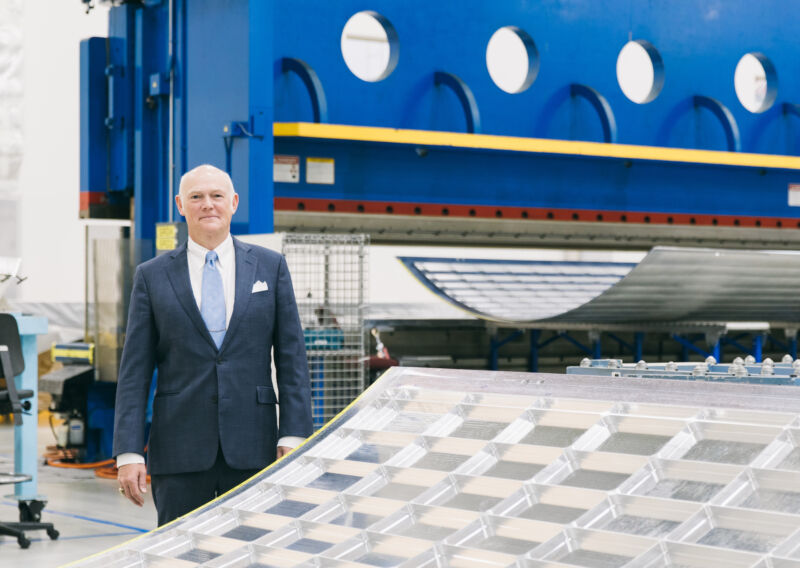 Tory Bruno, ULA's chief executive, inside the company's rocket factory in Decatur, Alabama.