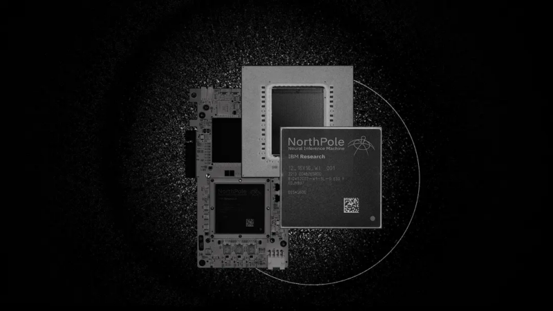 Image of a series of chips on a black background, with one chip labelled