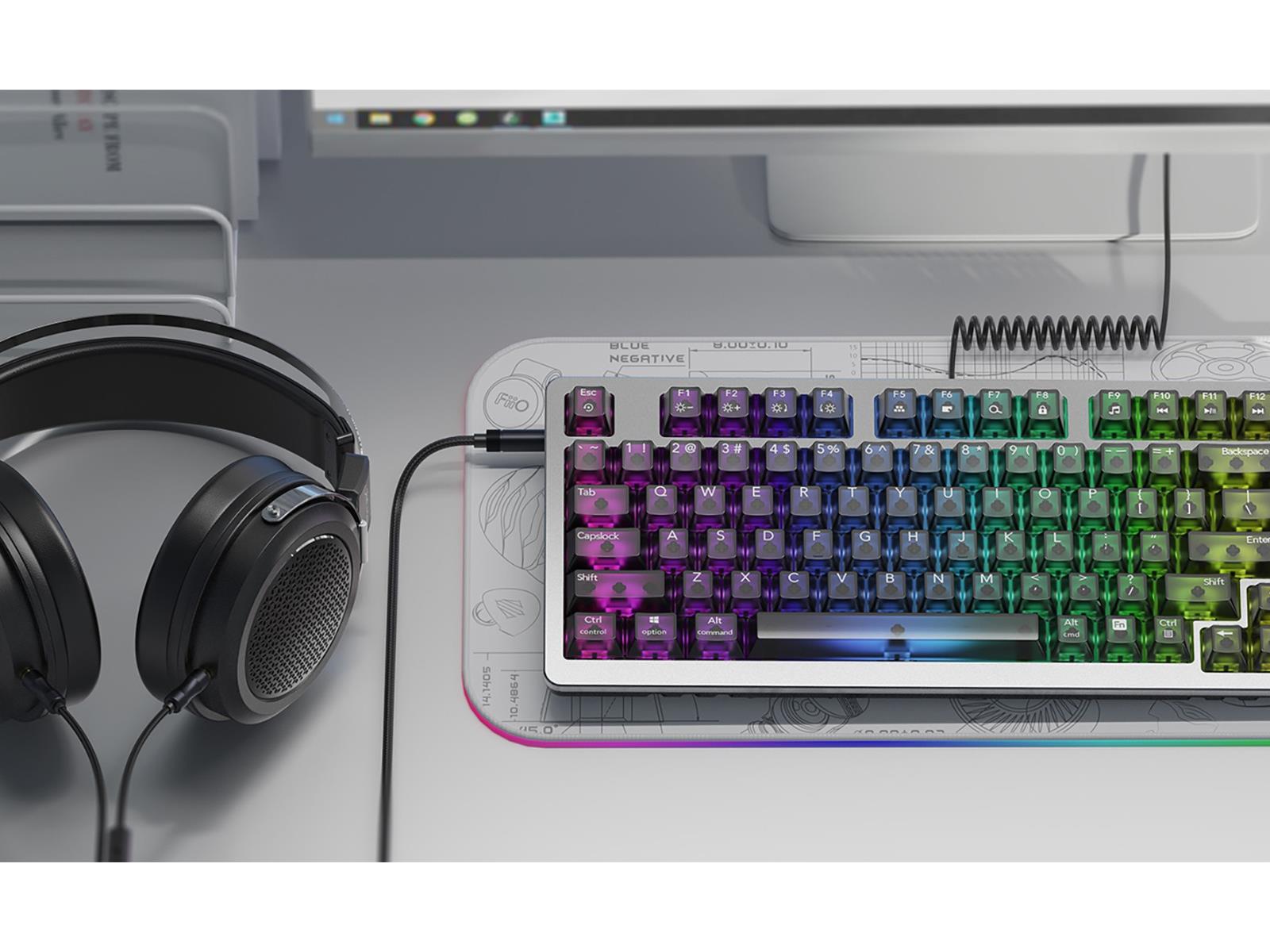 FIIO Releases A $150 Mechanical Keyboard For Audiophiles