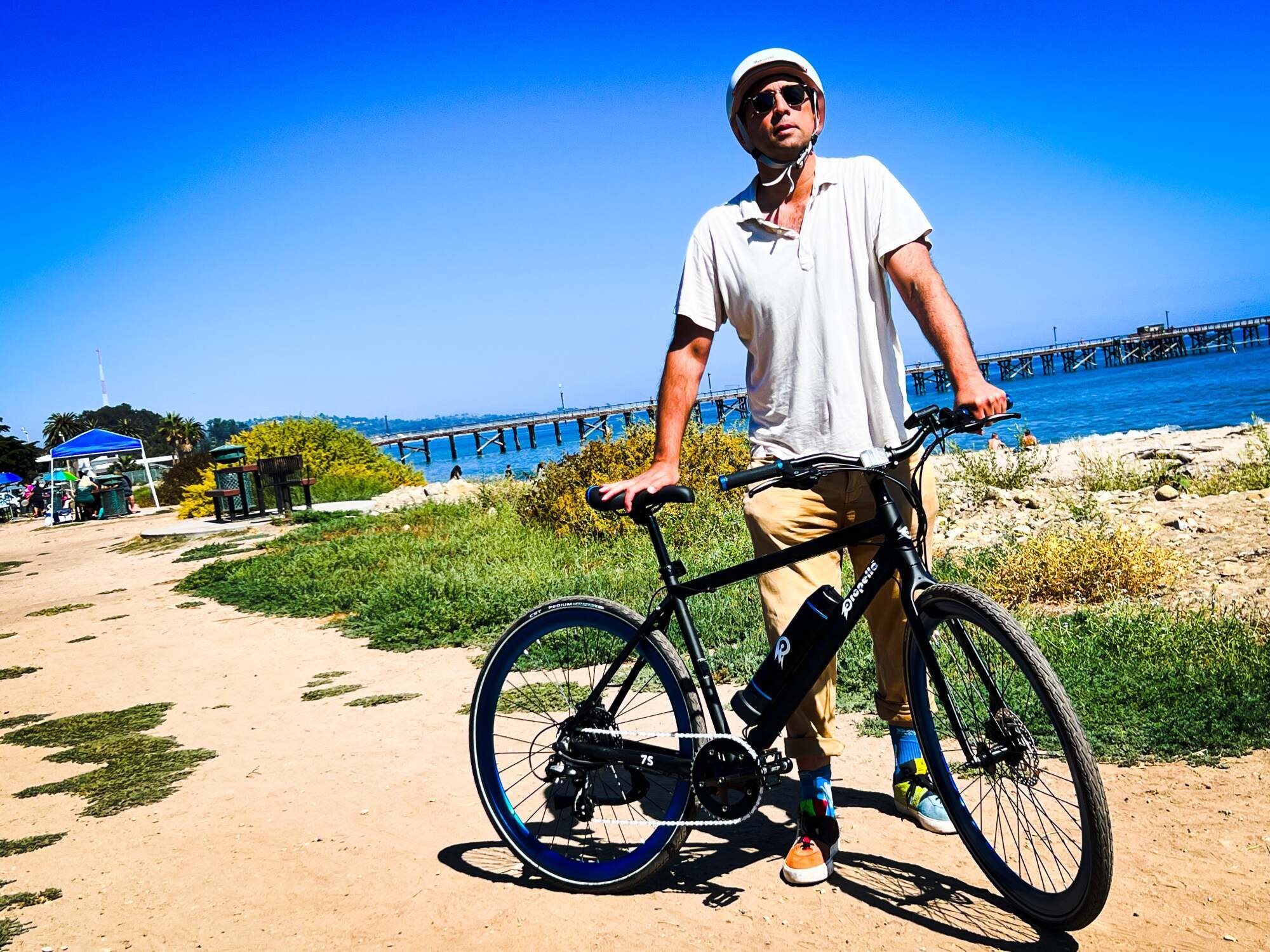 Propella 7S e-bike on the beach with rider