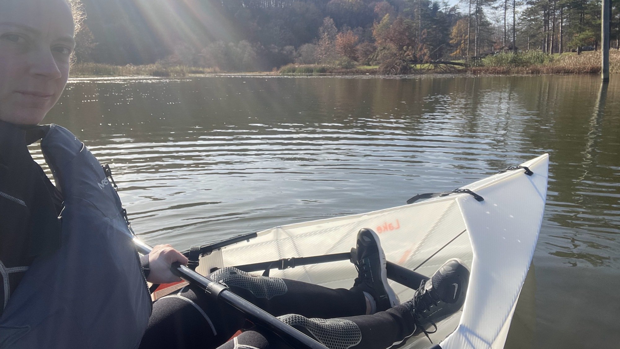 selfie in the kayak