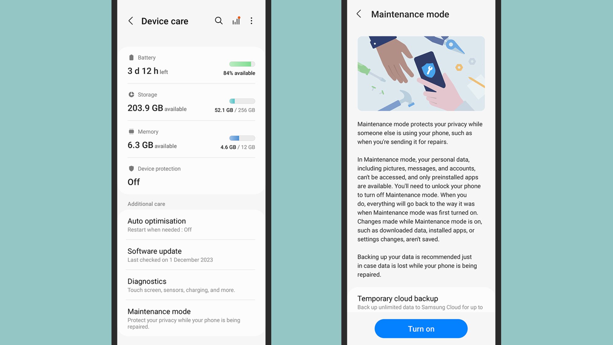 Samsung Maintenance Mode