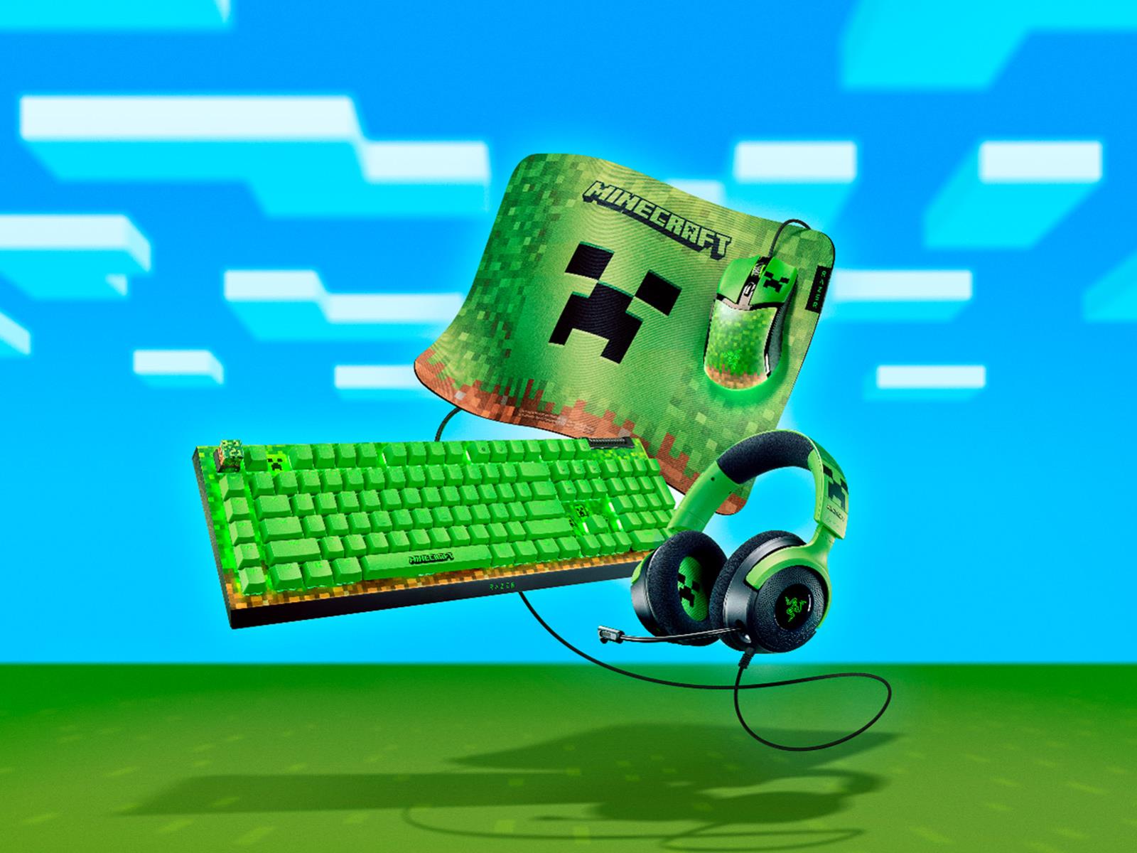 Razer's New Minecraft Gaming Gear Is Creepin' It Real For Hardcore Fans