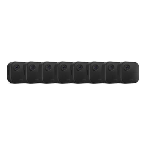 Blink Outdoor 4 (4th Gen) – Wire-free smart security camera, two-year battery life, two-way audio, HD live view, enhanced motion detection, Works with Alexa – 8 camera system