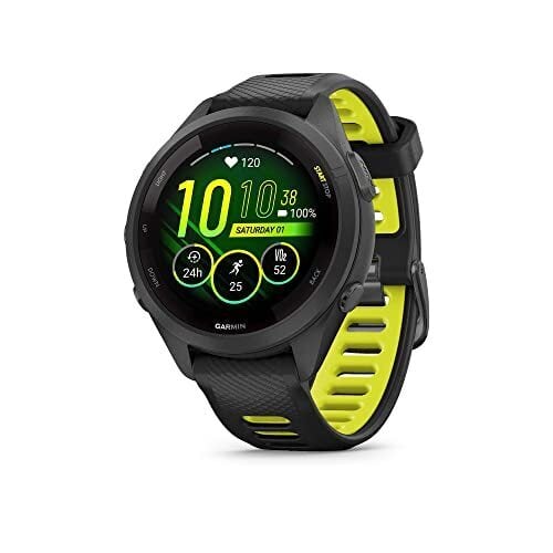 Garmin Forerunner 265S Running Smartwatch (Black/Yellow)